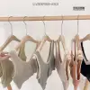New size 180-pound beautiful back lingerie with lace edges, V-neck wrap, strapless straps, sporty bra without underwire for women Specification image